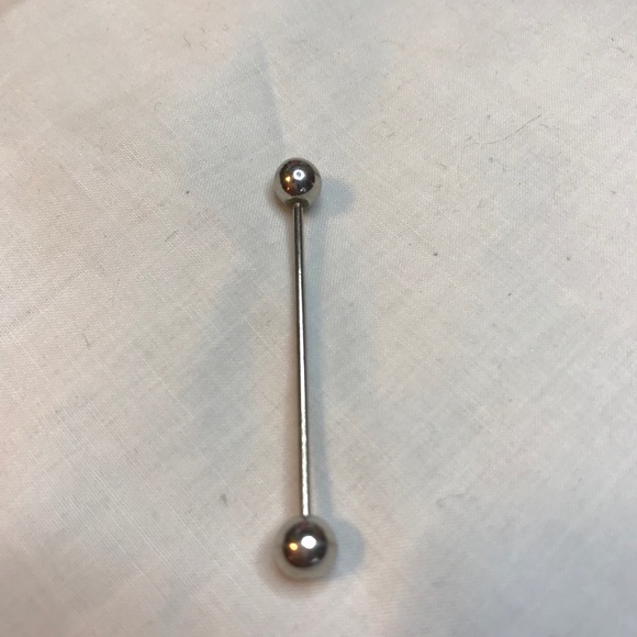 Unique Silver Ball Twist Earring or Ear Crawler - Picture 2 of 3